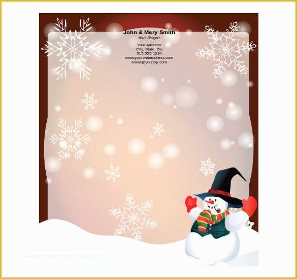 Free Christmas Stationery Templates Of 16 Holiday Stationery Templates Psd Vector Eps Png