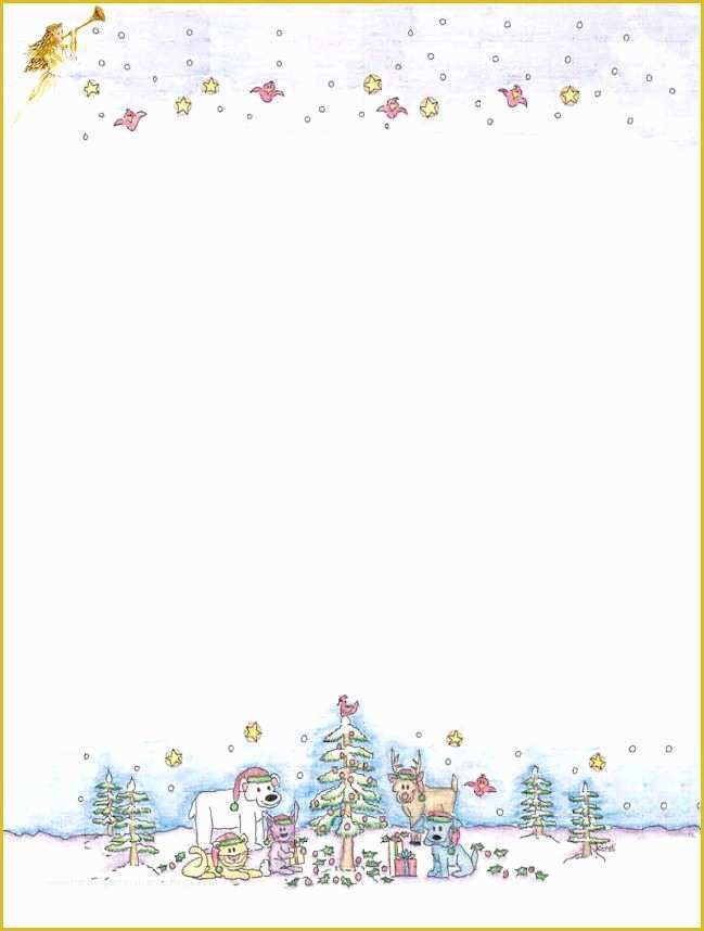 Free Christmas Stationery Templates Of 7 Best Of Free Printable Christmas Stationary