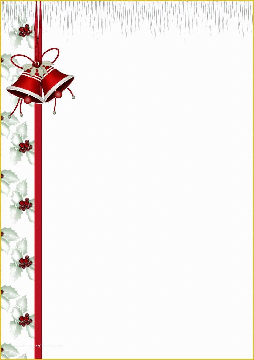 Free Christmas Stationery Templates Of A4 Christmas theme Free Stationery Pg 1
