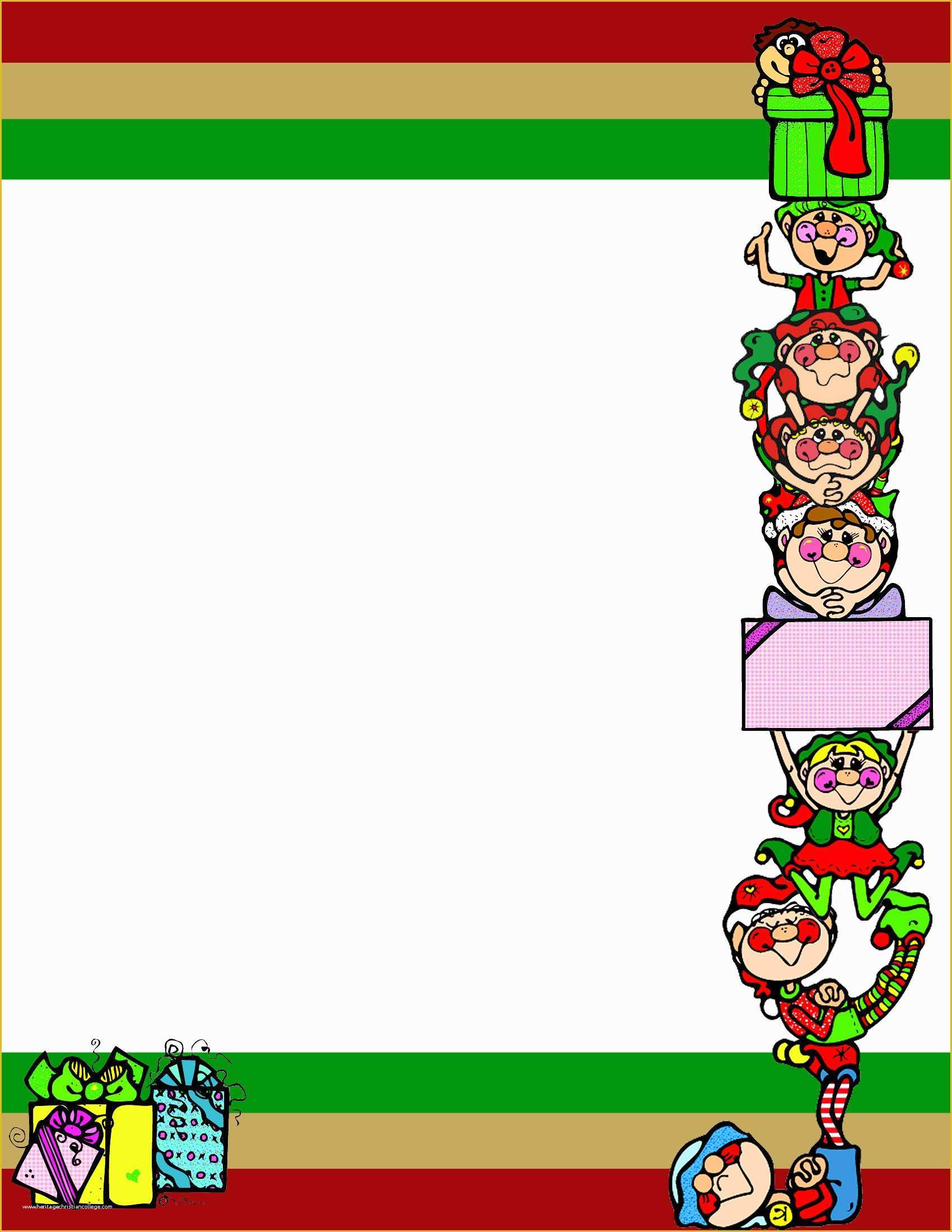 Free Christmas Stationery Templates Of Christmas 1 Free Stationery