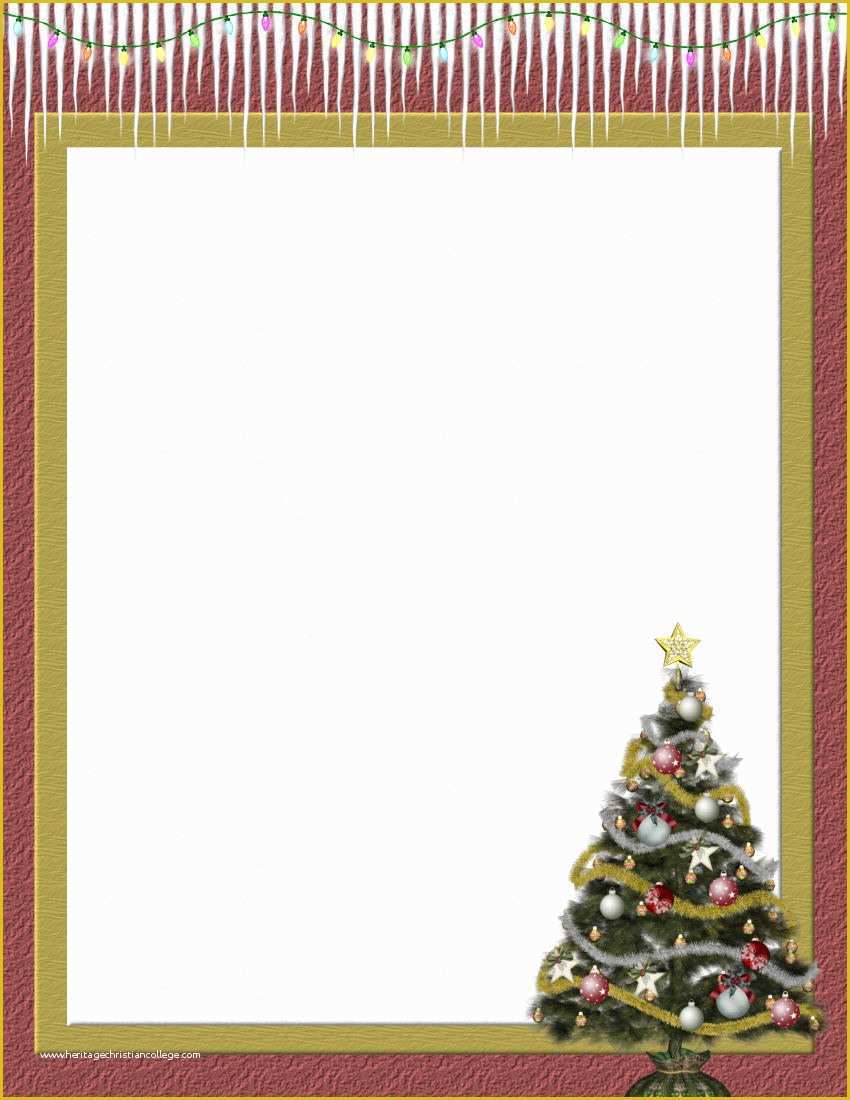 Free Christmas Stationery Templates Of Christmas 2 Free Stationery Template Downloads