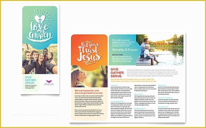 Free Church Brochure Templates for Microsoft Word Of Church Brochure Template Word & Publisher