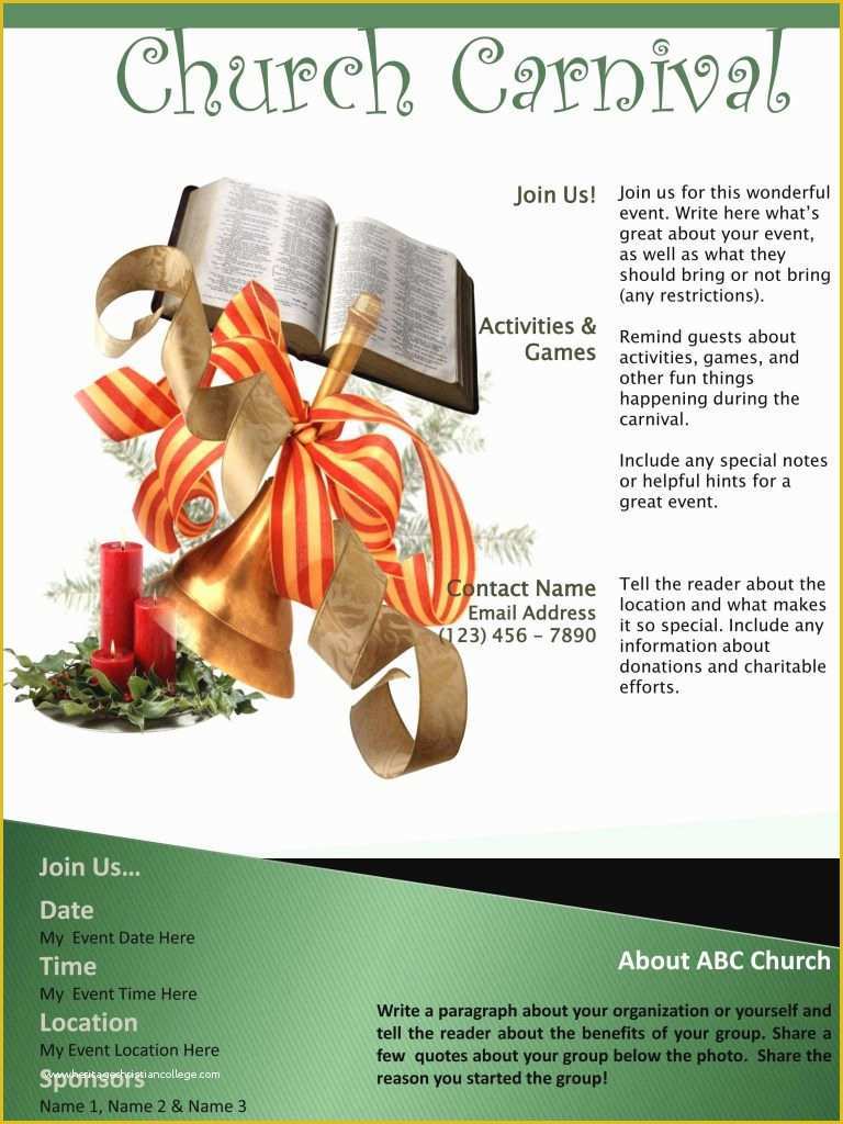 Free Church Brochure Templates for Microsoft Word Of Free Church Flyer Templates Microsoft Word Professional