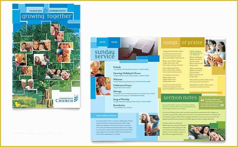 Free Church Brochure Templates for Microsoft Word Of Munity Church Brochure Template Word & Publisher
