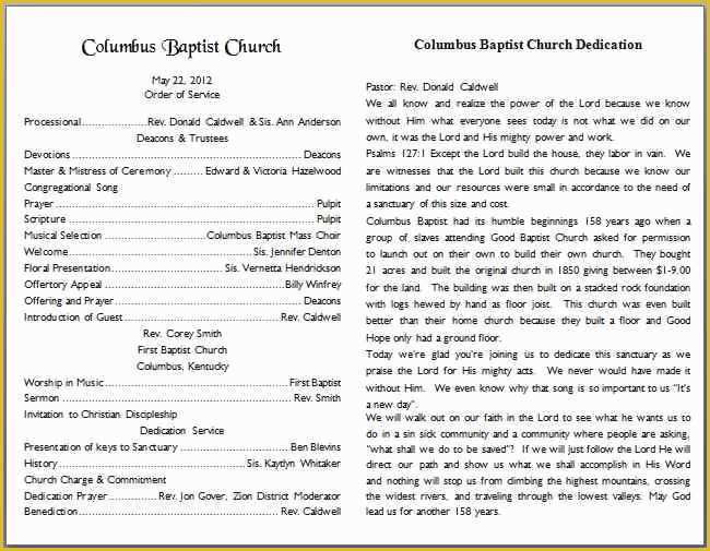 Free Church Bulletin Templates Of Free Church Program Template Reeviewer