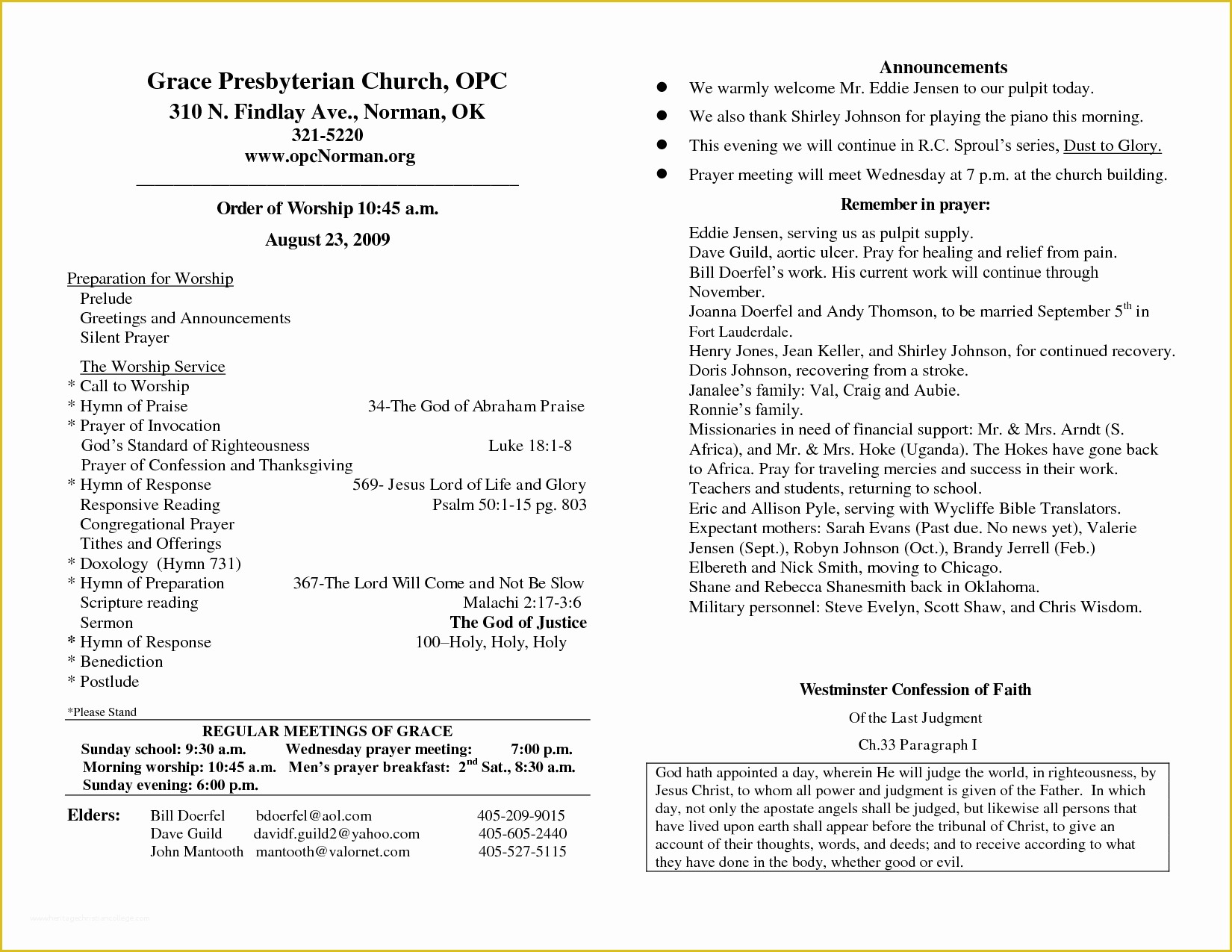 Free Church Bulletin Templates Of Sample Church Bulletins Templates Sample Church Bulletins