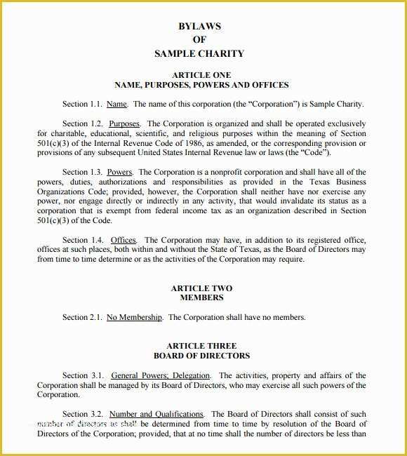 Free Church bylaws Template Of bylaws format Example Dolapgnetband
