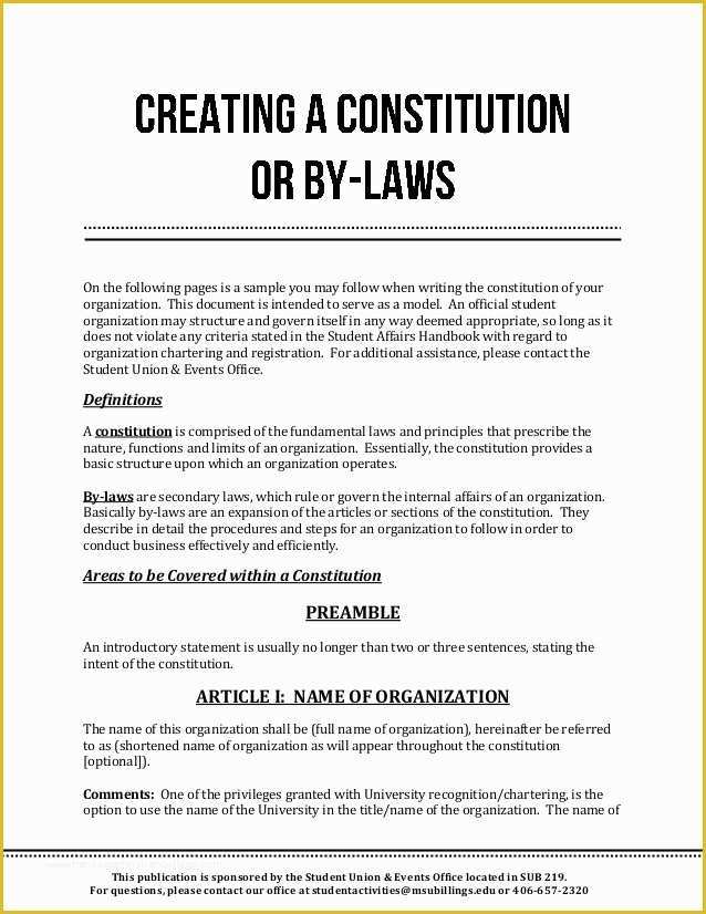 Free Church bylaws Template Of Church Constitution and bylaws Template Templates
