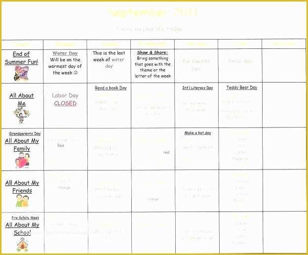 Free Church Calendar Templates Of Monthly Activity Calendar Template