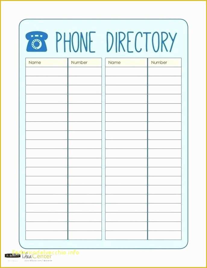 Free Church Directory Template Download Of Download Church Phone Directory Template – Free Template
