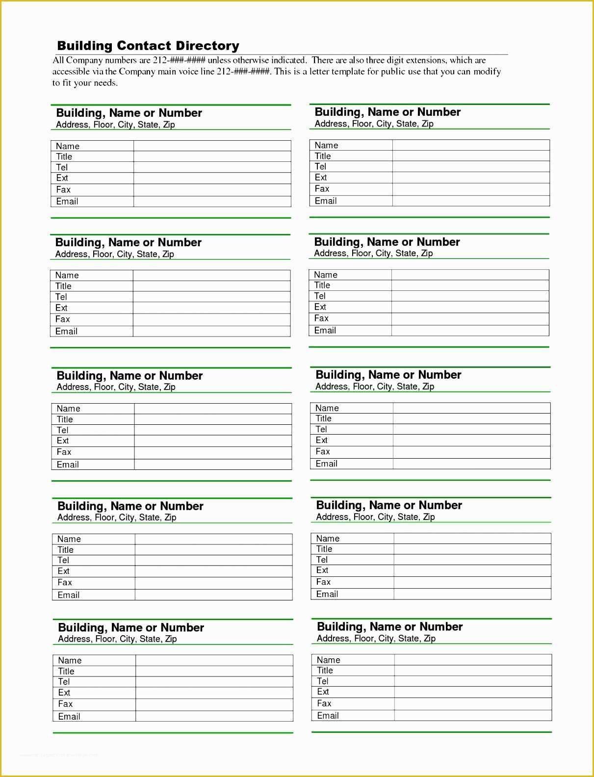 Free Printable Church Picture Directory Template