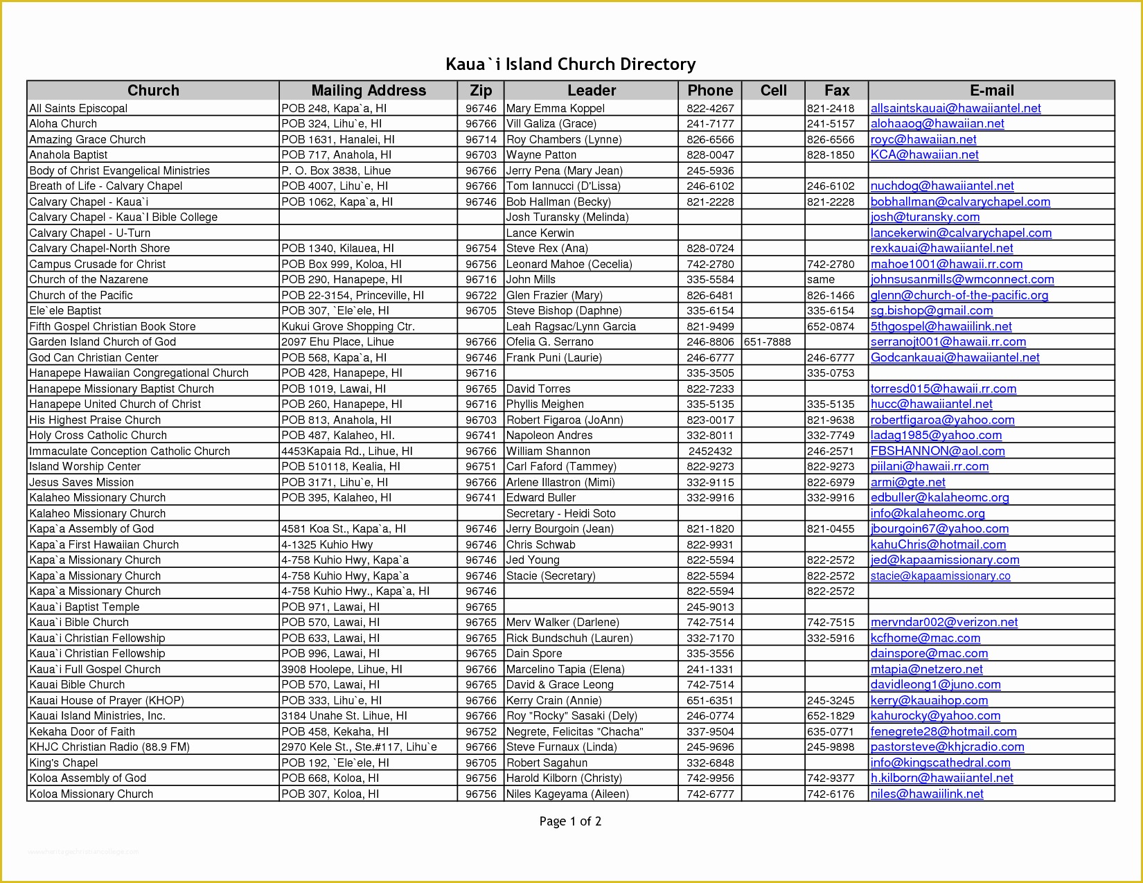 Free Church Directory Template Of Best S Of Church Directory Template Church
