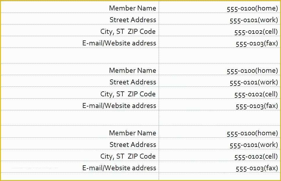 Free Church Directory Template Of Church Directory Template