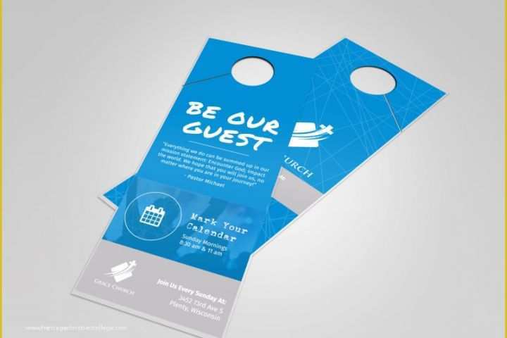 Free Church Door Hanger Template Of Grace Church Outreach Door Hanger Template