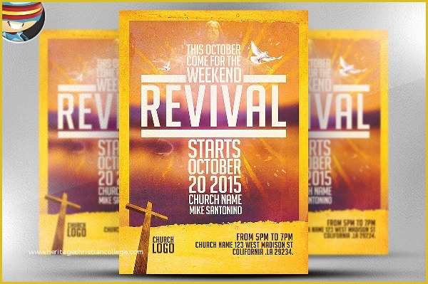 Free Church Flyer Templates Download Of 21 Revival Flyers Free Psd Ai Eps