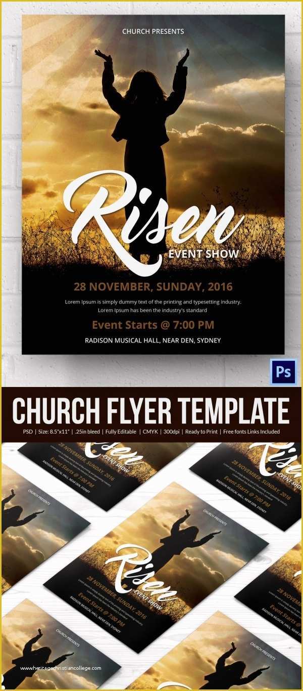 Free Church Flyer Templates Download Of Church Flyers 46 Free Psd Ai Vector Eps format