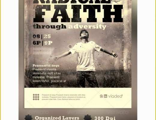 Free Church Flyer Templates Download Of Radical Faith Church Flyer Template ‹ Psdbucket