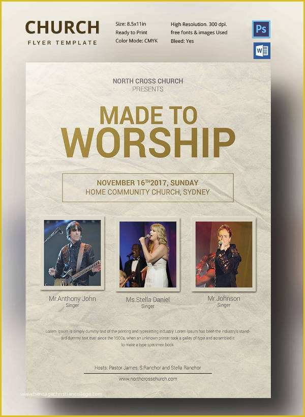 Free Church Flyer Templates Microsoft Word Of 29 Best Microsoft Word Flyer Templates