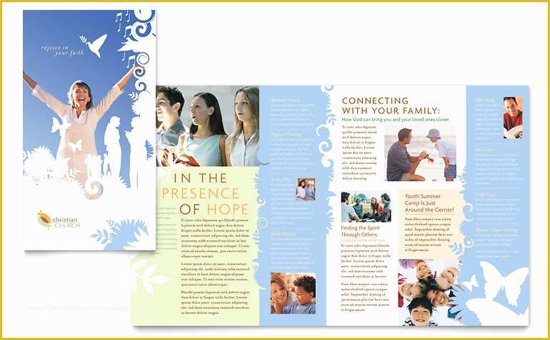 Free Church Flyer Templates Microsoft Word Of Christian Church Brochure Template Word & Publisher