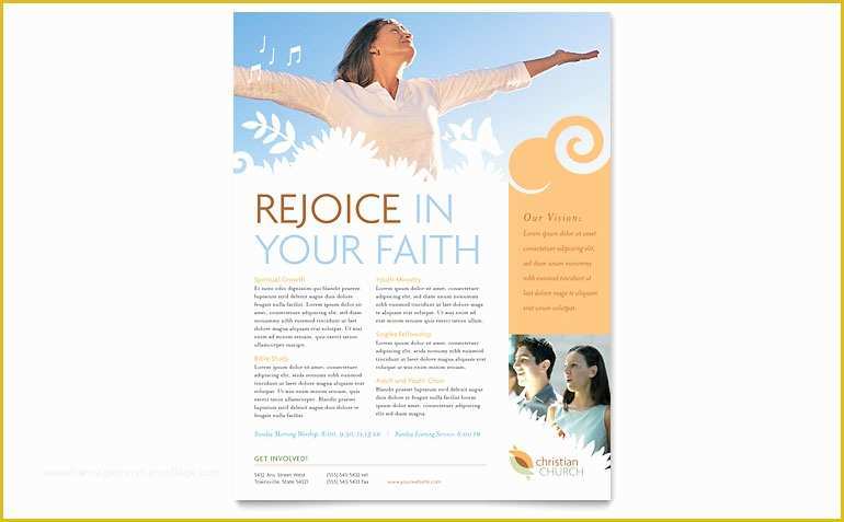 Free Church Flyer Templates Microsoft Word Of Christian Church Flyer Template Word &amp; Publisher