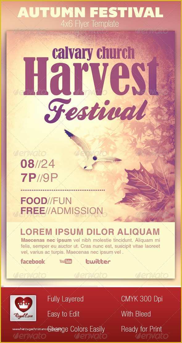 Free Church Flyer Templates Of Free Harvest Festival Flyer Template Tinkytyler