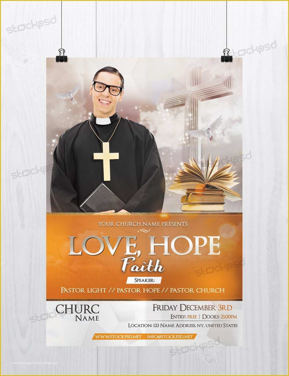 Free Church Flyer Templates Of Stockpsd – Free Psd Flyers Brochures and More