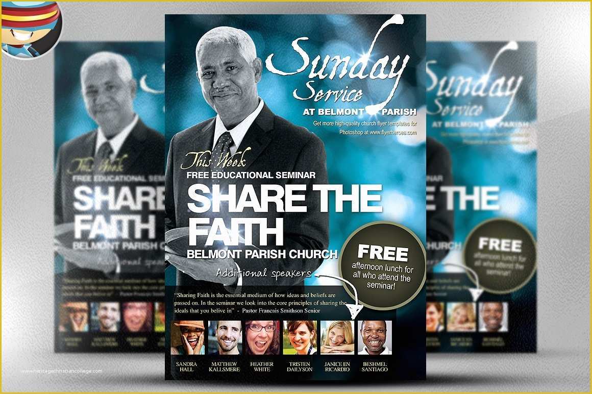 Free Church Flyer Templates Of the Faith Church Psd Flyer Flyer Templates