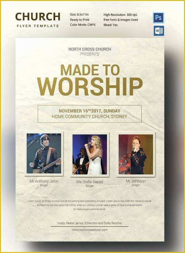 Free Church Flyer Templates Photoshop Of Free Church Flyer Template Church Flyers Free Free Church