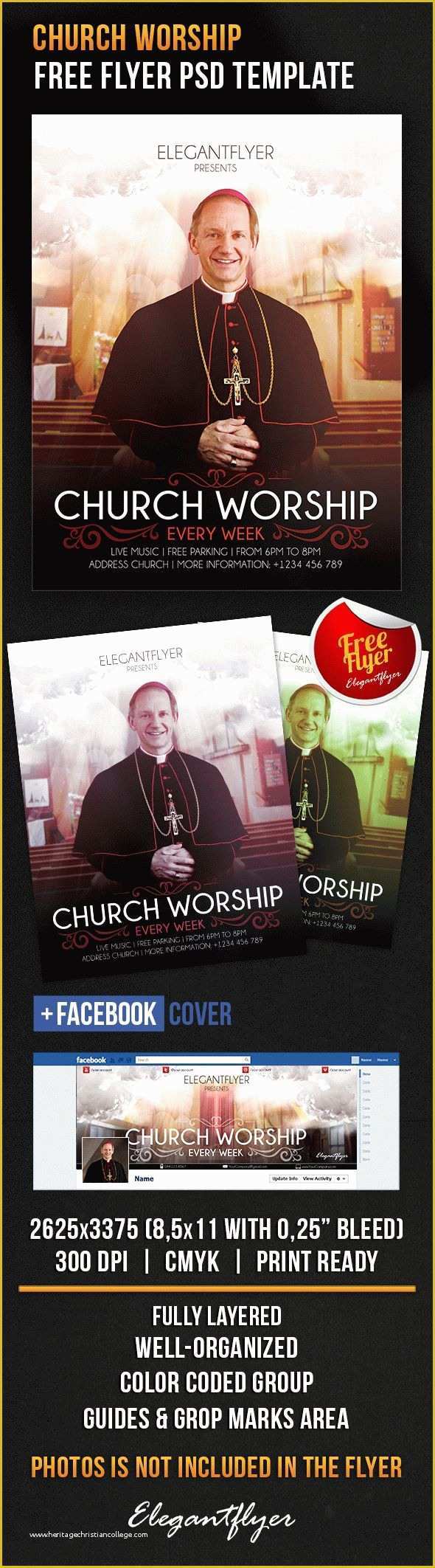 Free Church Flyer Templates Photoshop Of Free Shop Flyer Template Church Worship