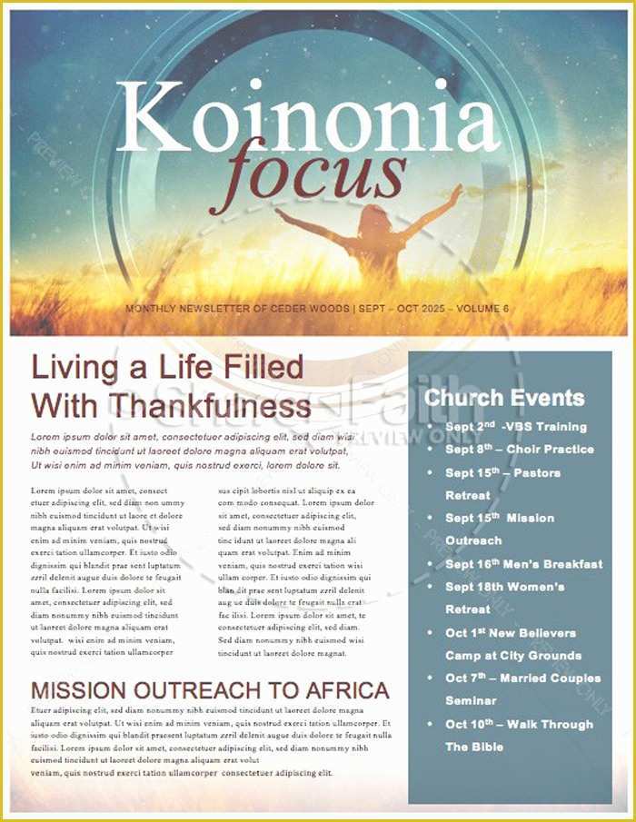 Free Church Newsletter Templates for Microsoft Publisher Of 15 Free Church Newsletter Templates Ms Word Publisher