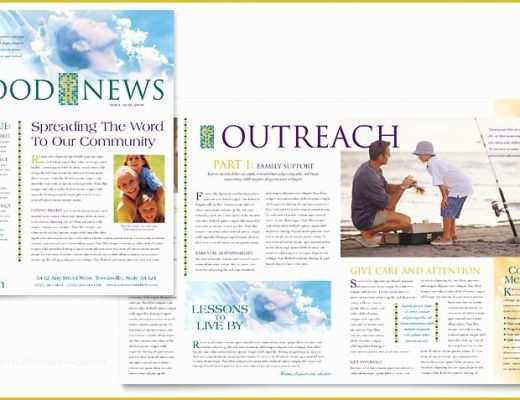 Free Church Newsletter Templates for Microsoft Publisher Of Christian Church Newsletter Template Word &amp; Publisher