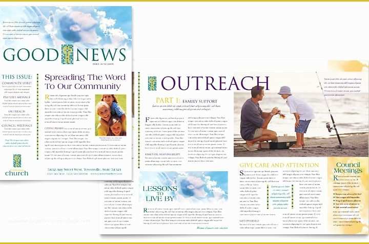 Free Church Newsletter Templates for Microsoft Publisher Of Christian Church Newsletter Template Word &amp; Publisher