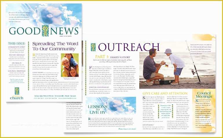 Free Church Newsletter Templates for Microsoft Publisher Of Christian Church Newsletter Template Word &amp; Publisher