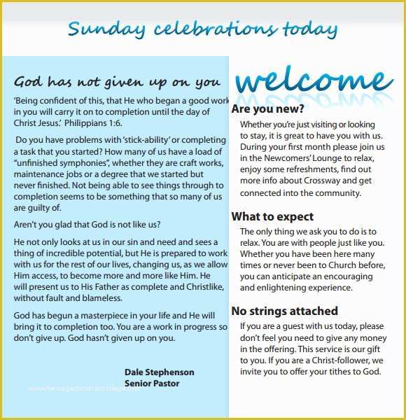 Free Church Newsletter Templates Of 10 Sample Church Newsletters