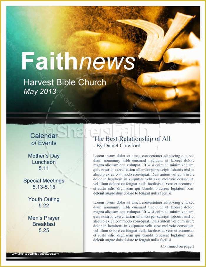 Free Church Newsletter Templates Of 15 Free Church Newsletter Templates Ms Word Publisher