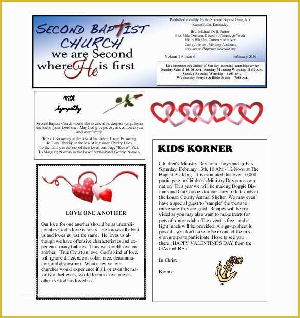 Free Church Newsletter Templates Of 8 Monthly Newsletter Template Psd Pdf Documents