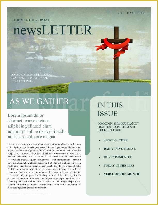 Free Church Newsletter Templates Of Church Newsletters Template