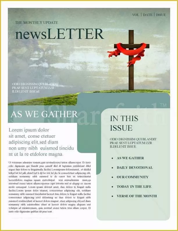 Sample Church Newsletter Templates