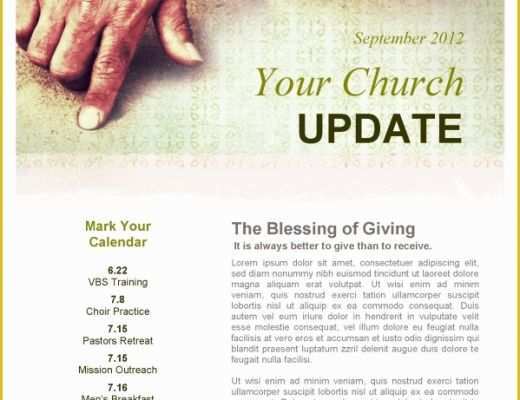 Free Church Newsletter Templates Of Set Free Church Bulletin