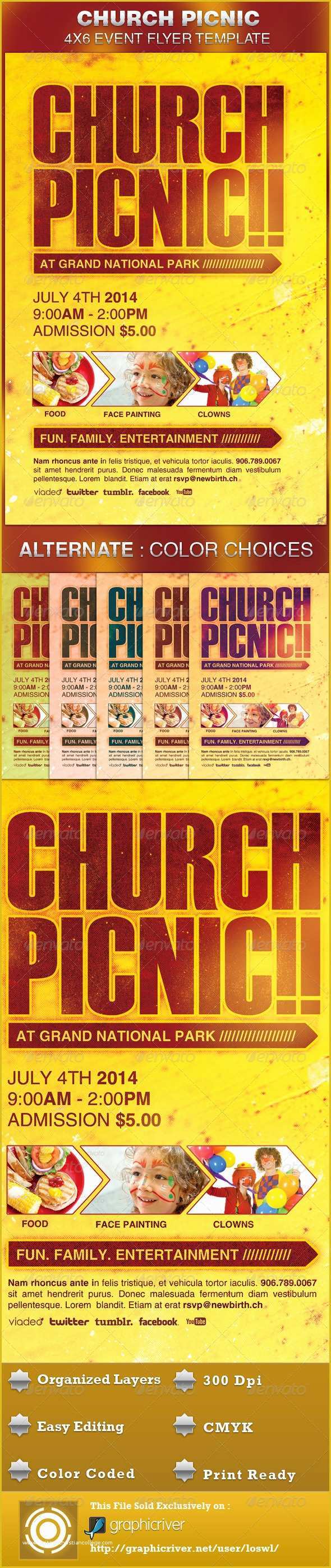 Free Church Picnic Flyer Templates Of Church Picnic Flyer Template by Loswl