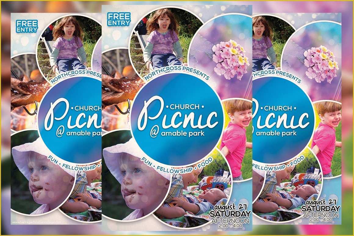 Free Church Picnic Flyer Templates Of Church Picnic Flyer Vol 2 Flyer Templates Creative Market