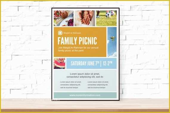 Free Church Picnic Flyer Templates Of Diy Printable Picnic Collage event Template Flyer for Church