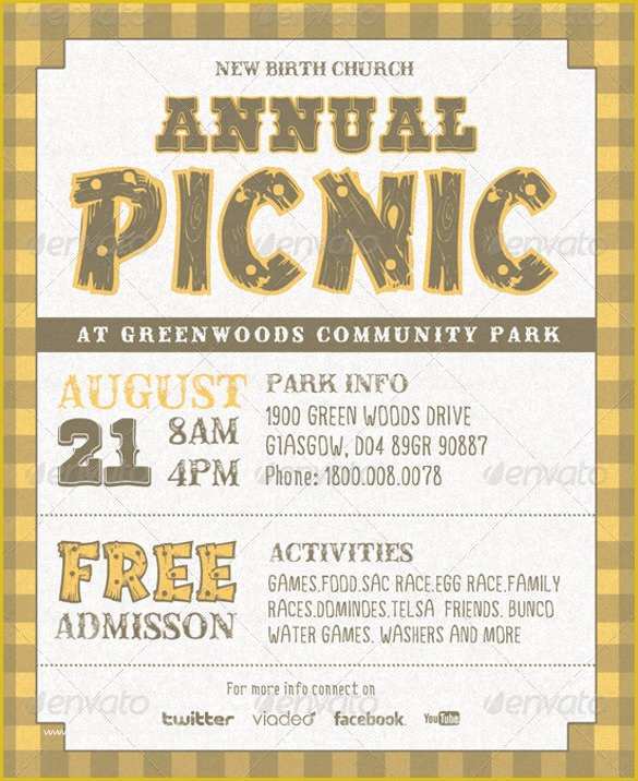 42 Free Church Picnic Flyer Templates