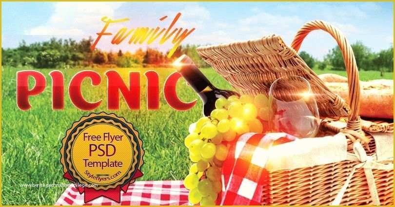 Free Church Picnic Flyer Templates Of Family Picknic Psd Flyer Template Free Download 6993