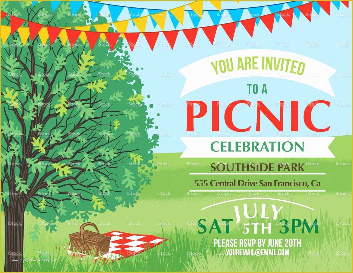 Free Church Picnic Flyer Templates Of Summer Picnic and Bbq Invitation Flyer or Template Text