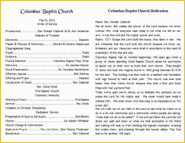 Free Church Program Template Microsoft Word Of Church Bulletin Templates