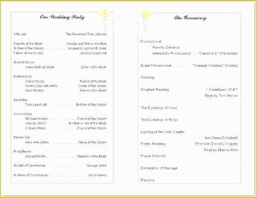 Free church program template microsoft word of church program template 
