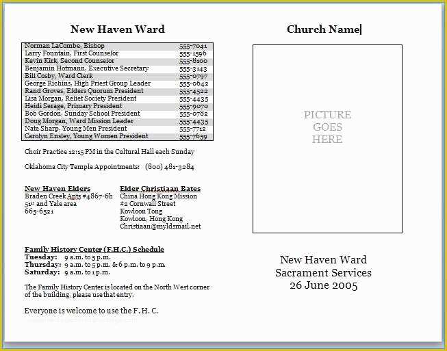 Free Church Program Template Microsoft Word Of Free Church Program Template Microsoft Word Prettier