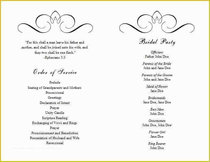 Free Church Program Template Microsoft Word Of Wedding Ceremony Programs Templates Free Invitation Template