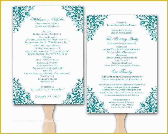 Free Church Program Template Microsoft Word Of Wedding Program Template Word